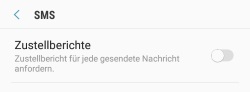 Android Zustellbericht für SMS aktivieren