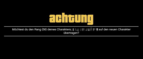 GTA Online Rang übertragen