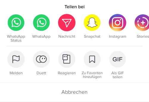 TikTok melden anonym