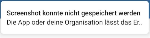 Telegram Screenshot Sicherheitsrichtlinie