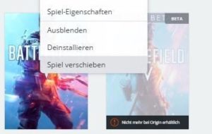 Origin-Spiel auf anderen PC verschieben