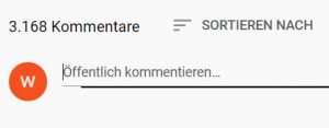 YouTube Kommentar wird nicht angezeigt