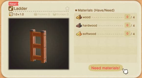 Animal Crossing New Horizons klettern und Leiter bauen