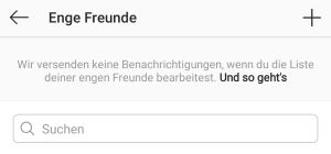 Instagram Enge Freunde löschen