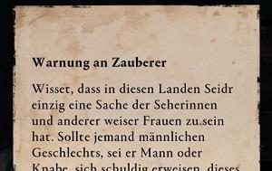 Warnung an Zauberer