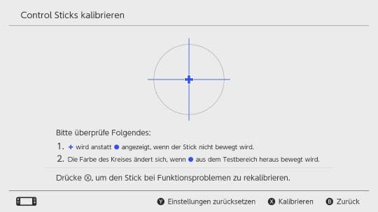 Nintendo Switch Controller bewegt sich von alleine