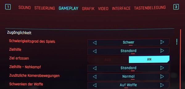Cyberpunk 2077 Schwierigkeitsgrad ändern