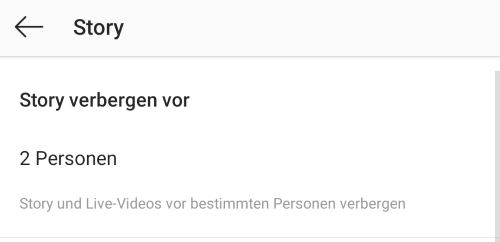 Instagram Story verbergen rückgängig machen