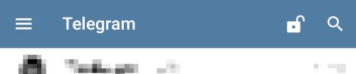 Schloss-Symbol bei Telegram
