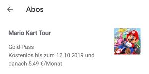 Mario Kart Tour Gold Pass gratis