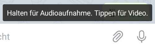 Telegram Sprachnachricht aufnehmen geht nicht