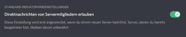 Discord Nachricht ohne Freunde