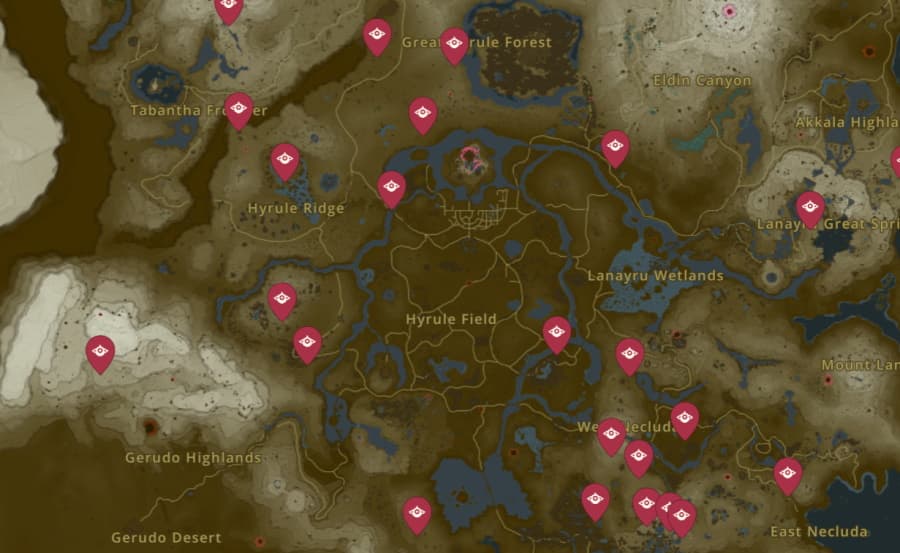 Hinox Fundorte