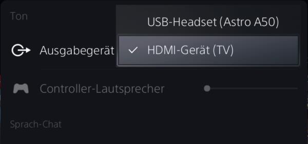 PS5 kein Ton über Kopfhörer