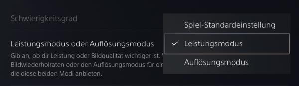 PS5 Raytracing einstellen