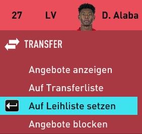 Spieler verleihen in FIFA 20