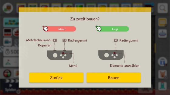Super Mario Maker 2 zu zweit bauen