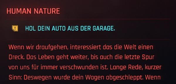 Cyberpunk 2077 Garage finden