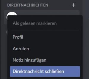 Discord geschlossene Chats wieder öffnen