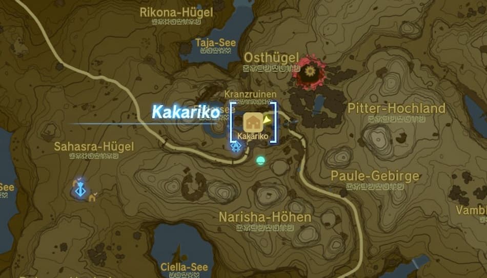 Leuchtrüstung in Kakariko finden