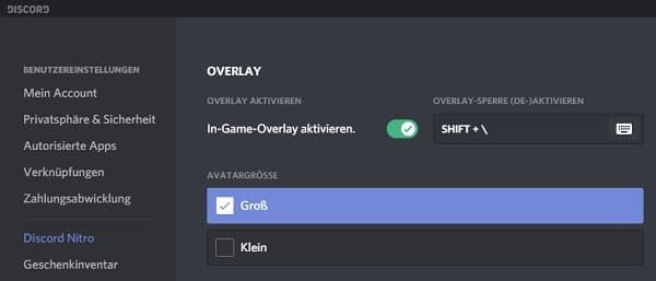 Discord-Overlay verschieben