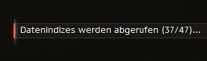 Datenindizes werden abgerufen