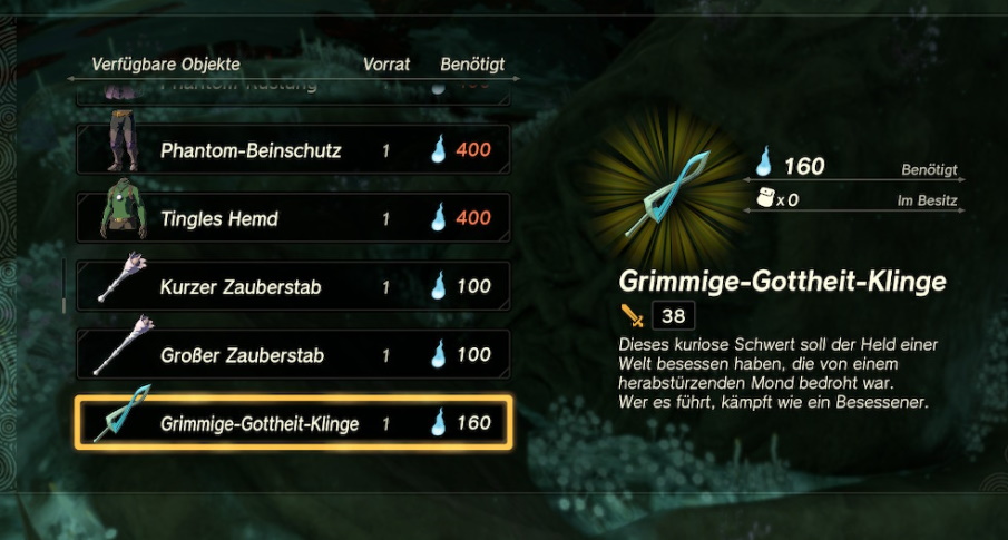 Grimmige Gottheit Klinge kaufen