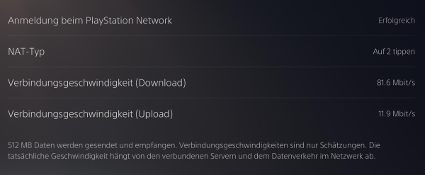 PS5 Upload langsam