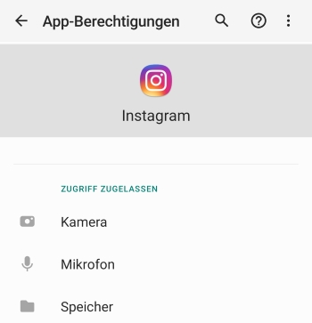 Instagram kein Zugriff auf Bilder