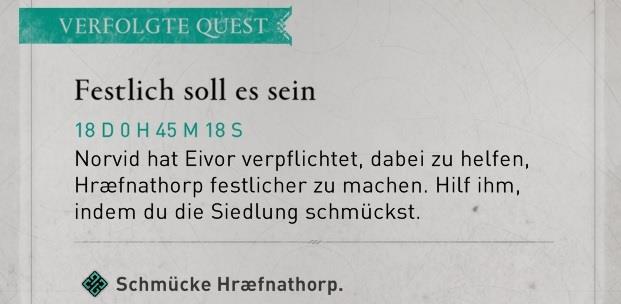 Assassins Creed Valhalla Festlich soll es sein