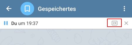 Telegram Sprachnachricht Geschwindigkeit einstellen