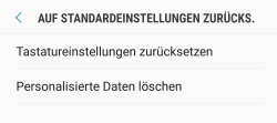 Alle Wortvorschläge aus dem Wörterbuch löschen