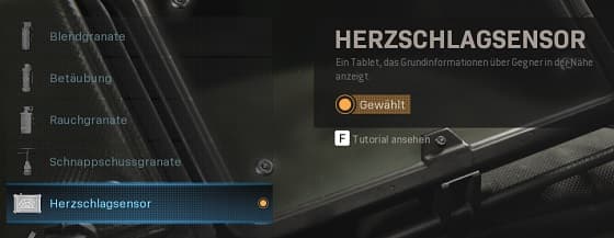 Warzone Herzschlagsensor