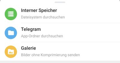 Telegram Bilder verschicken ohne Qualitätsverlust