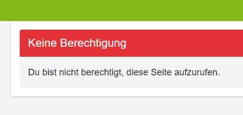eBay Kleinanzeigen keine Berechtigung