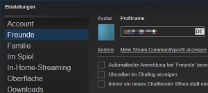 Kann man den Benutzernamen in Steam ändern?
