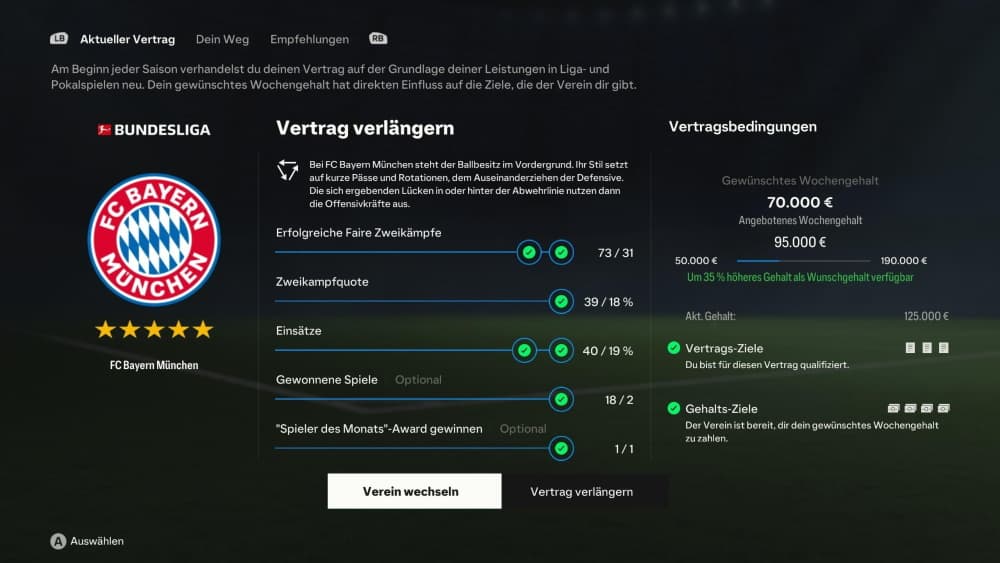 Vertrag verlängern