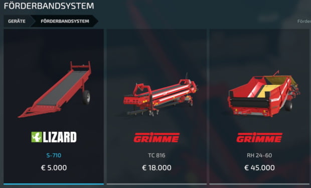 LS22 Förderbänder