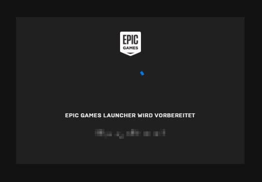 Epic Games Launcher wird vorbereitet