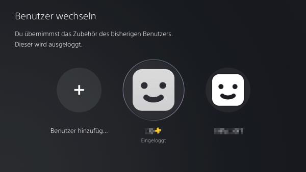 PS5 Benutzer wechseln