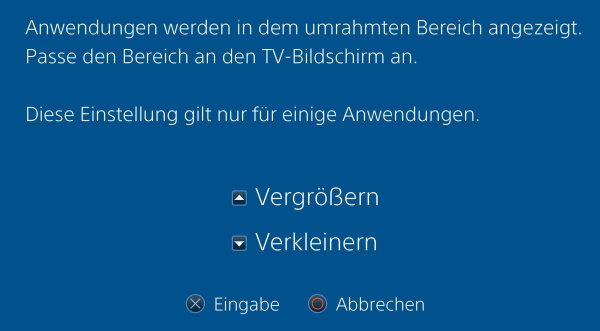 PS5 Bild abgeschnitten