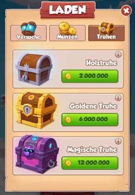 Coin Master Truhen kostenlos bekommen