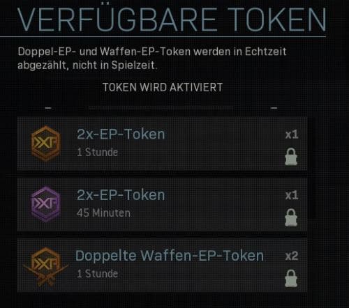 CoD Warzone Token aktivieren