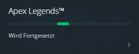 Origin Download wird fortgesetzt