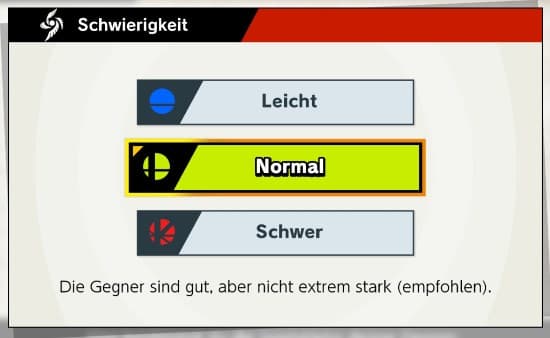 Super Smash Brothers Ultimate Schwierigkeitsgrad ändern