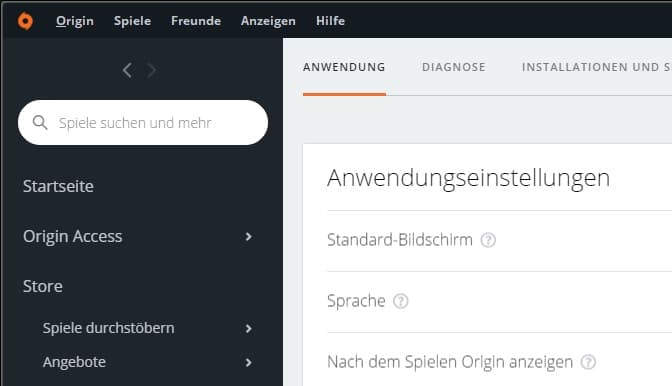 Origin öffnet sich von alleine beim Spielen
