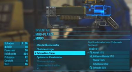 Allgemeine Tipps zu den Waffen-Mods in Fallout 4