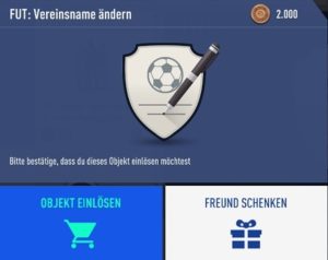 FIFA 19 Mannschaftsname ändern