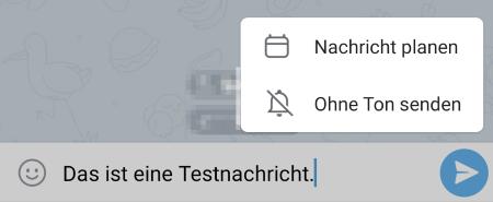 Telegram Nachricht ohne Ton