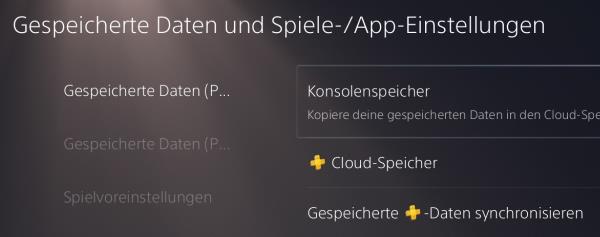 PlayStation 5 Spielstände auf USB-Stick kopieren